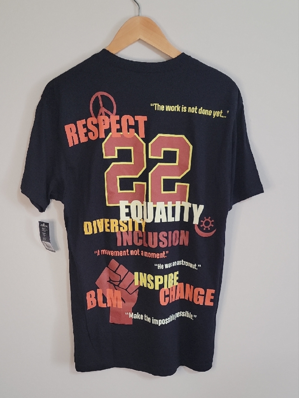 Bauer Black Graphic O'Ree 22 Tee with Yellow & Orange Accents